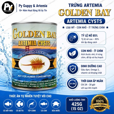 Trứng Artemia mỹ Golden Bay ( TLN 80% )