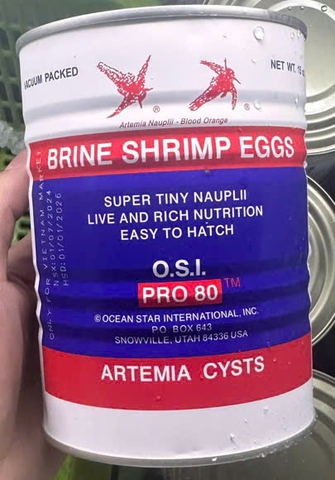 Artemia Mỹ OSI Chính Hãng ( Đáy Đỏ , TLN 95% )