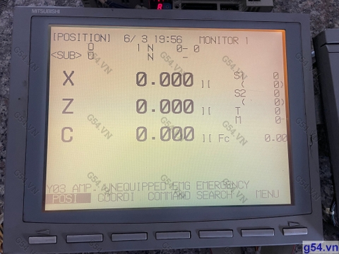 RX215 # FCU6-DUT32 Board màn hình - bàn phím máy CNC Mitsubishi - Used