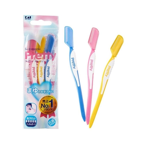 Set 3 dao cạo lông mày Kai Pretty