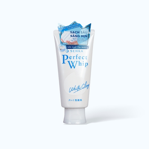 Sữa rửa mặt sáng da Senka Perfect White Clay 120g (trắng mới)
