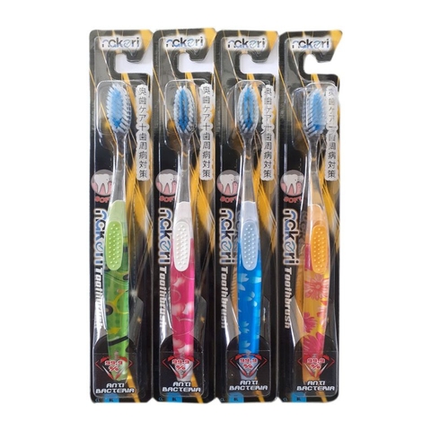 Bàn chải đánh răng Nakori lông xoắn, nhọn, mềm