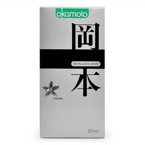Bao cao su Okamoto Skinless Skin Vanilla hộp 10 chiếc