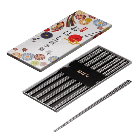 Đũa kháng khuẩn Shikisai Nhật Bản set 5 đôi (màu trắng)