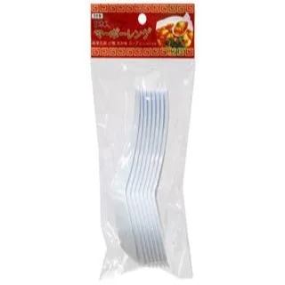 Set 8 thìa nhựa Echo 135mm - màu trắng