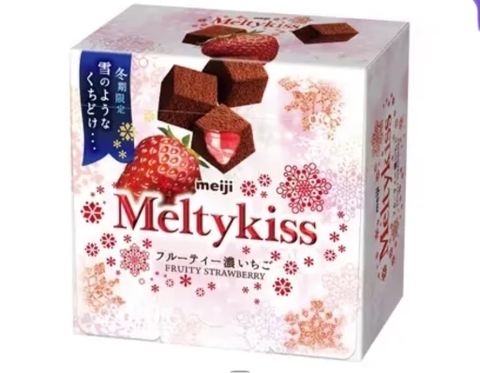 Kẹo socola tươi Meiji MeltyKiss vị dâu 53gr