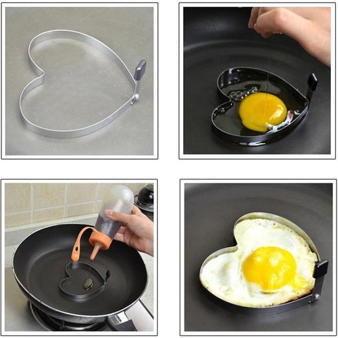 Khuôn ốp trứng Sanada - hình trái tim