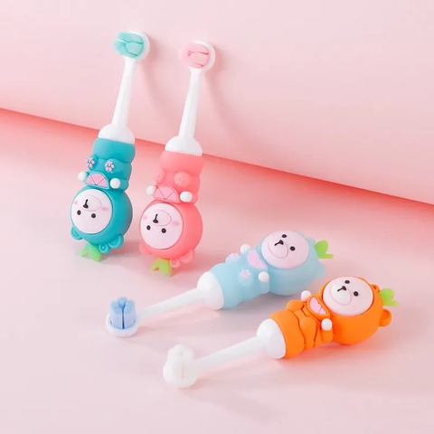 Bàn chải đánh răng Nakori lông mềm cho bé từ 6 tháng đến 3 tuổi (set 2 cái)