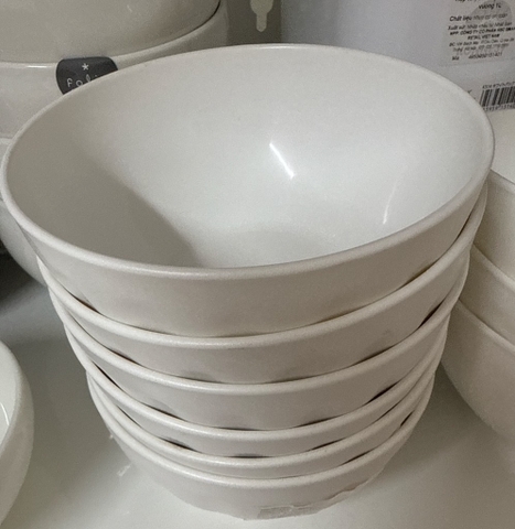 Bát ăn Yamada 500ml - màu trắng