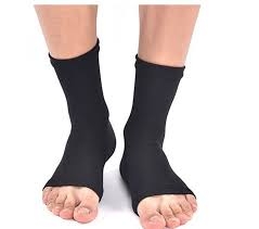 Tất vớ hở ngón Fukuske hỗ trợ cổ chân (Size M-L màu đen) (Size L-LL)