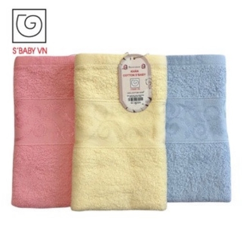 Khăn quấn đầu cotton S'baby 36x86cm
