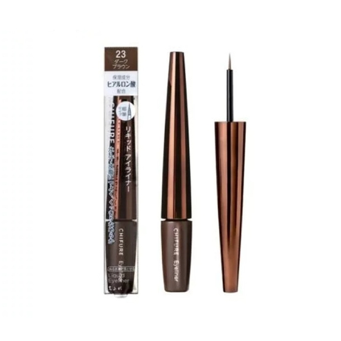 Chì kẻ mắt dạng lỏng Chifure S đầu mảnh (2 màu) (23-Nâu)