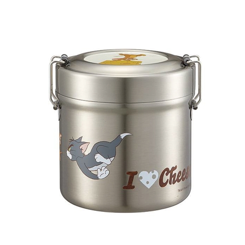 Hộp Cơm Inox Hút Chân Không Kháng Khuẩn  600Ml Tom & Jerry