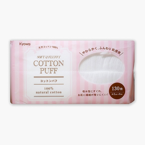 Bông tẩy trang Cotton Puff 130 miếng