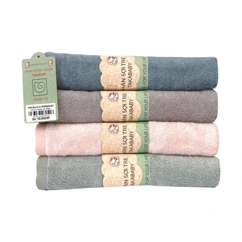 Khăn tắm sợi tre S'baby Takababy 55x110cm (nhiều màu)