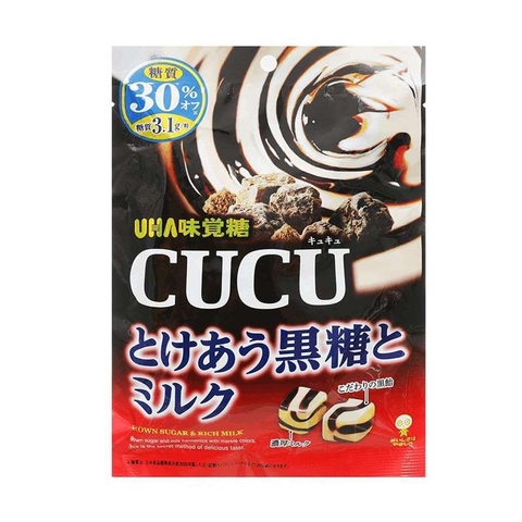 Kẹo sữa UHA CUCU vị đường nâu gói 78.4g