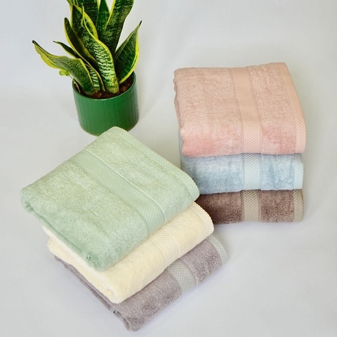 Set 3 khăn mặt sợi sồi S'Baby Unobaby 25x25 cm