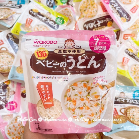 Mì Udon Wakodo tách muối cho bé từ 7 tháng tuổi 130g