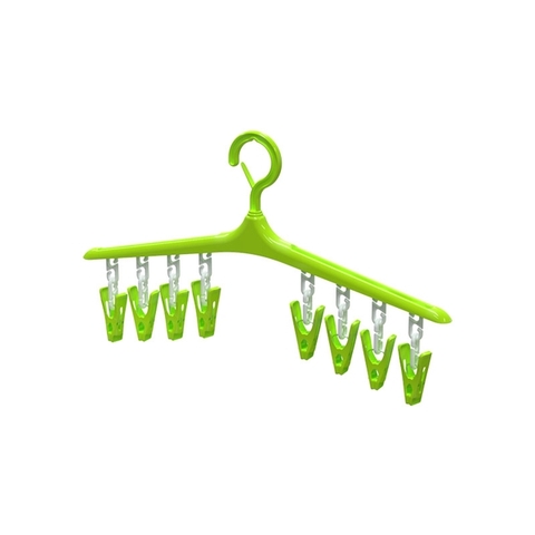 Móc phơi 8 kẹp Kokubo 42cm - xanh