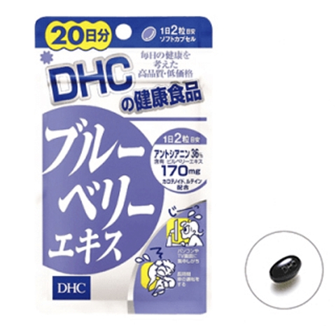 Viên uống bổ mắt DHC Blueberry Extract 20 ngày gói 40 viên