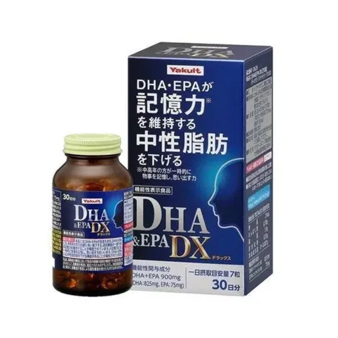 Viên uống bổ não Yakult DHA & EPA DX 900mg hộp 210 viên