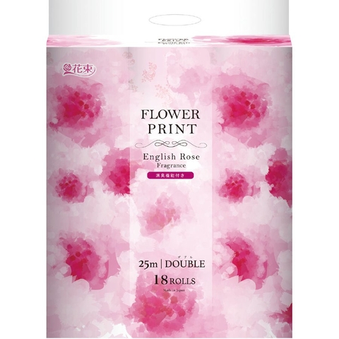 Giấy vệ sinh Marutomi Seishi hương hoa hồng 25m x 18 cuộn