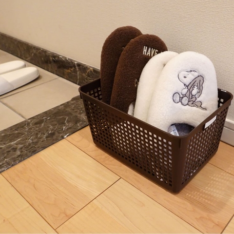 Rổ đựng đồ tiện ích Inomata - Màu nâu