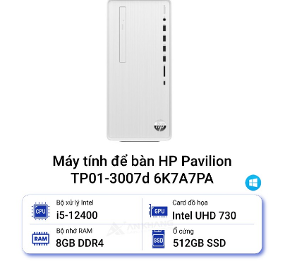 Máy tính để bàn HP Pavilion TP01-3007d 6K7A7PA (I5/R8/SSD512)
