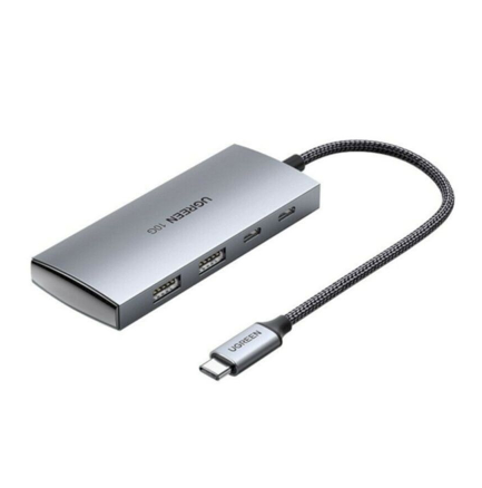 Bộ chia Hub USB-C ra 2 cổng USB 3.1 và 2 cổng USB-C màu đen Ugreen