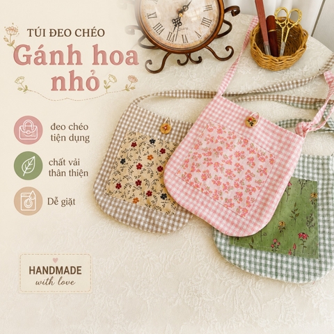 Túi Đeo Chéo Gánh Hoa nhỏ