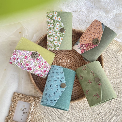 Ví Mi Ni Nắp Chéo Tone Xanh