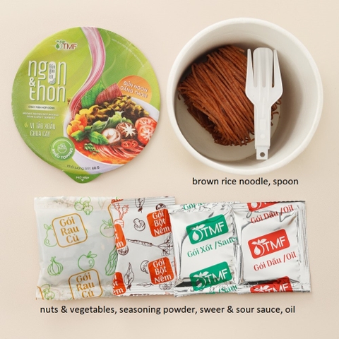 Bún Gạo Lứt Ăn Liền NGON & THON - TMF