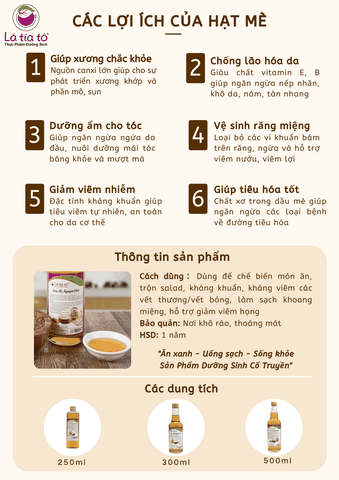 Dầu Mè Vàng Nguyên Chất - LTT