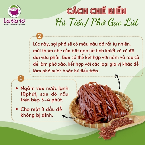 Hủ Tiếu/ Phở Gạo Lứt Đỏ - LTT