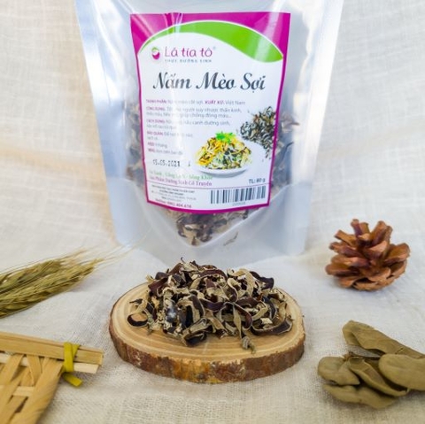 Nấm Mèo (Mộc Nhĩ) Khô Thái Sợi - LTT