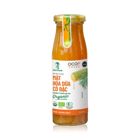 Mật Hoa Dừa Cô Đặc Organic Sokfarm