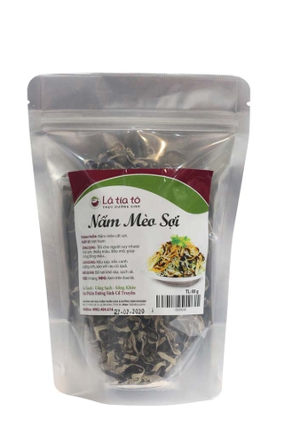 Nấm Mèo (Mộc Nhĩ) Khô Thái Sợi - LTT