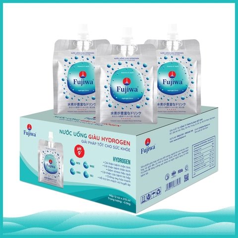 Nước Uống Fujiwa Giàu Hydrogen Cao Cấp - Dạng Túi Bạc
