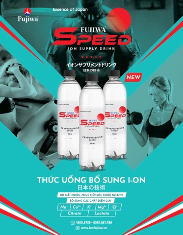 Thức Uống Bổ Sung Ion Fujiwa Speed - Thùng 24 Chai 550ml