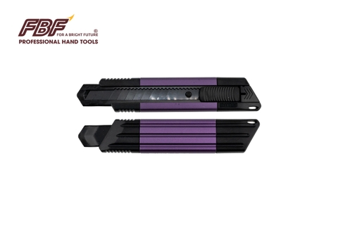 Dao dọc giấy thân hợp kim 1 lưỡi RVEDA (tím) -Lưỡi đen