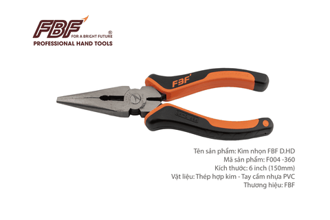 Kìm nhọn 6'' D.HD