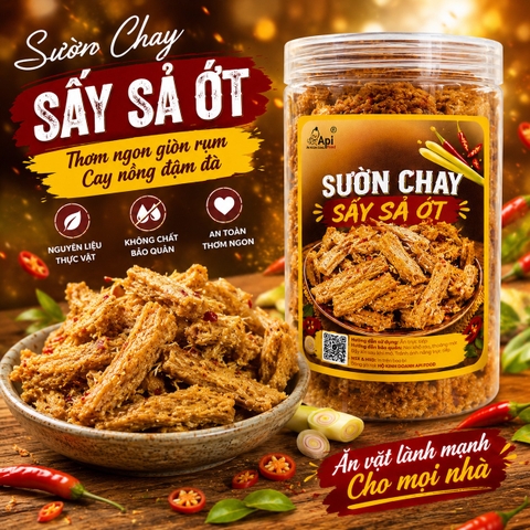 Sườn Chay Sấy Sả Ớt 200gr