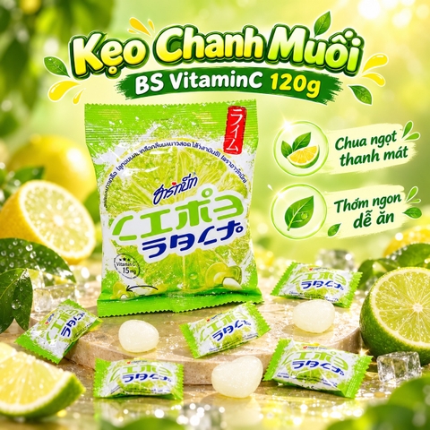 Kẹo Chanh Muối VITAMIN C 120g