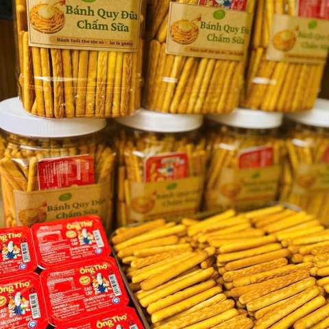 Bánh Quy Đũa Chấm Sữa Siêu Ngon Siêu Hot - Ăn Vặt Api Food