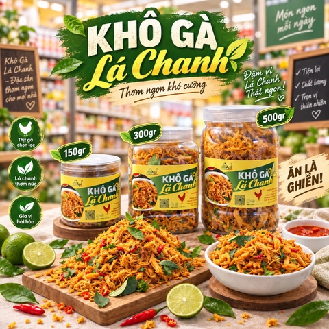 Khô Gà Lá Chanh Thơm Ngon - Đậm Vị Truyền Thống, Thơm Ngon Khó Cưỡng