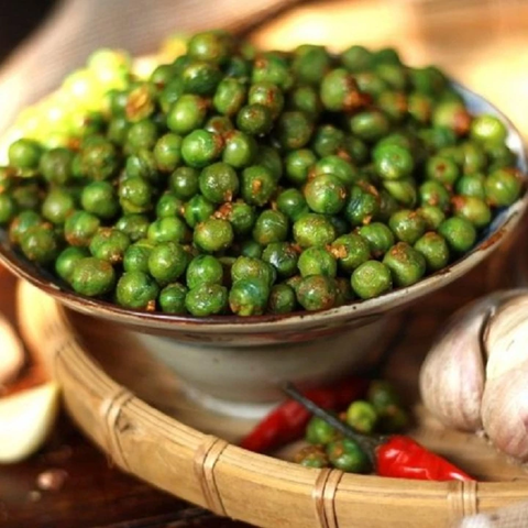 Đậu Hà Lan Tỏi Ớt Thơm Ngon Giòn Rùm Rụm 500gr