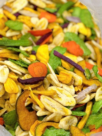 Trái Cây, Rau Củ Thập Cẩm Sấy Giòn 500gr