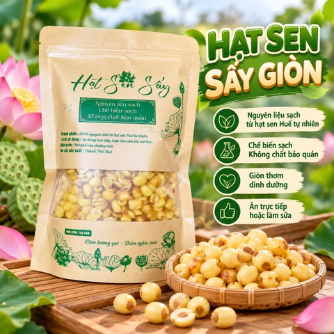 Hạt Sen Sấy Giòn 500gr