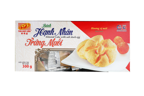 Bánh Hạnh Nhân TRỨNG MUỐI Tân Huê Viên 300gr, Đặc Sản Sóc Trăng