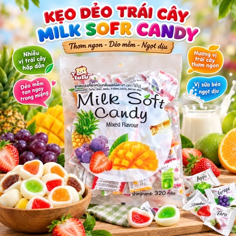 Kẹo Dẻo Trái Cây Milksotf Candy